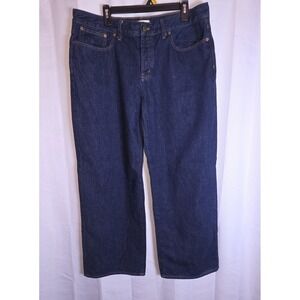 Madewell Jeans Women's 31 Petite Blue Low-Slung Straight Relaxed Baggy